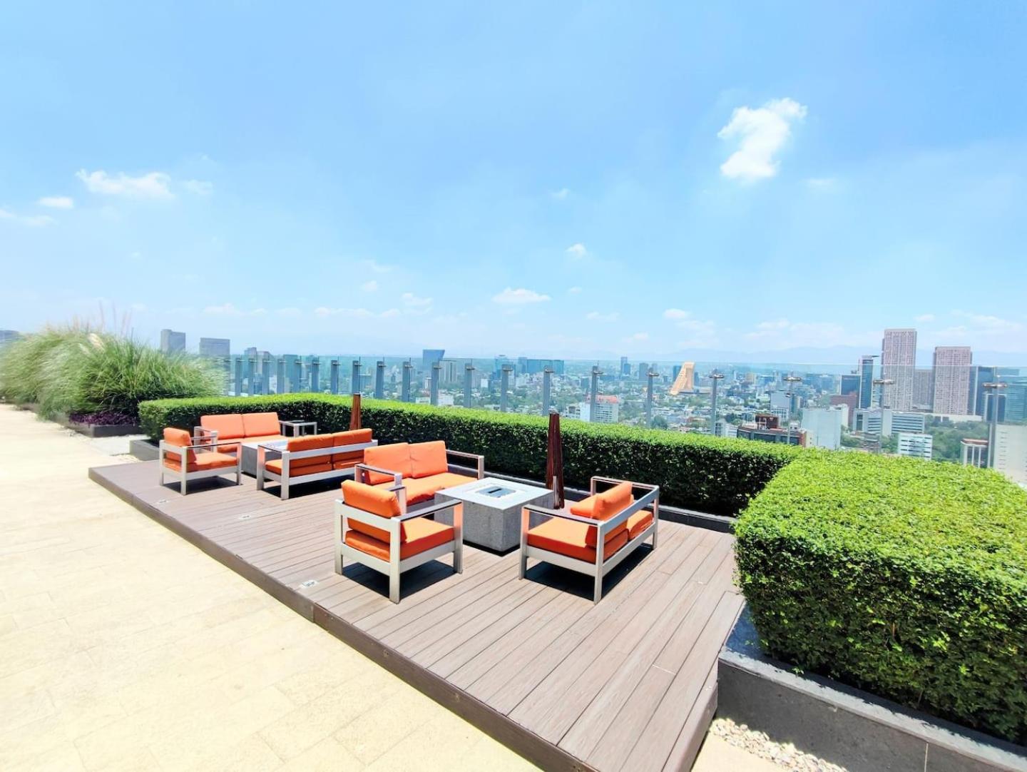 Alluring Views, Luxuriously Appointed In Polanco Kota Meksiko Bagian luar foto